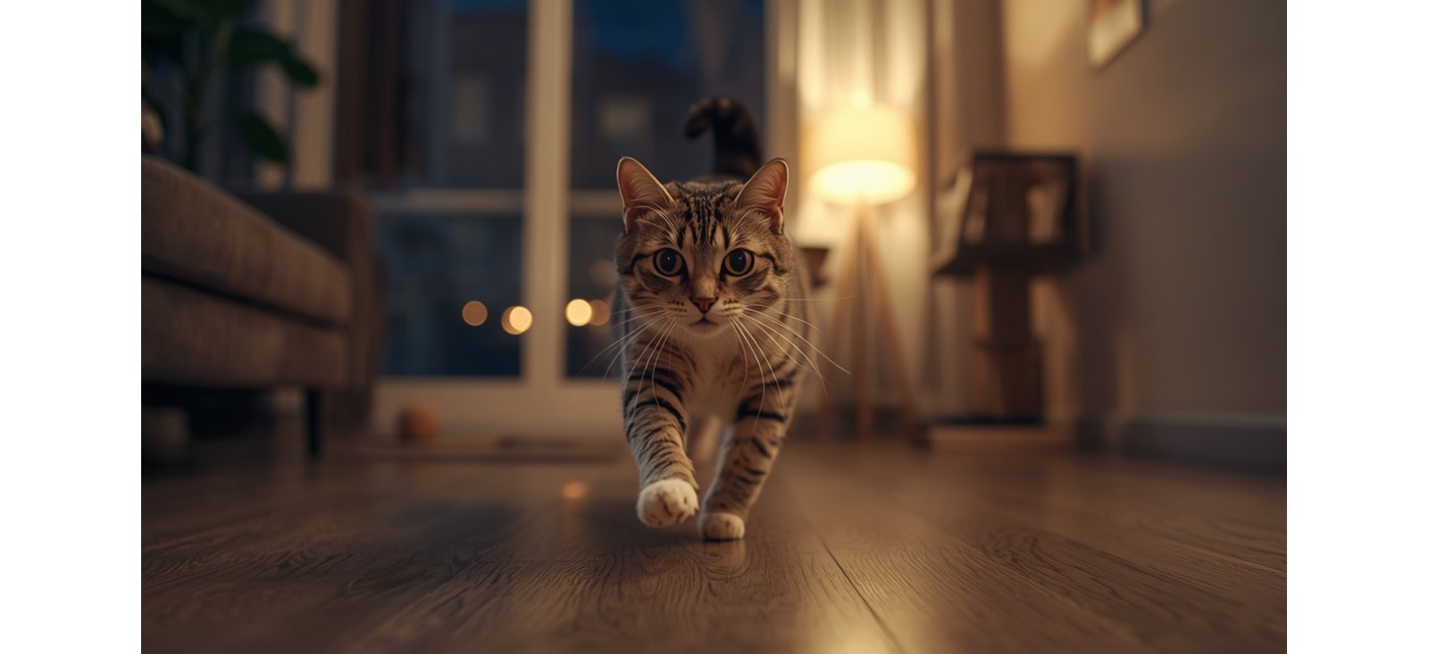 Kedim Gece Aniden Çılgınca Koşturuyor: Zoomies Nedir, Normal mi?, kedim gece çılgınca koşturuyor, kedilerde zoomies, kedi gece hareketliliği, kedi gece koşması, kediler neden aniden koşar, kedi davranışları, kedilerde enerji patlaması, kedi davranış sorunları, kedi veteriner, Göktürk veteriner, İstanbul veteriner